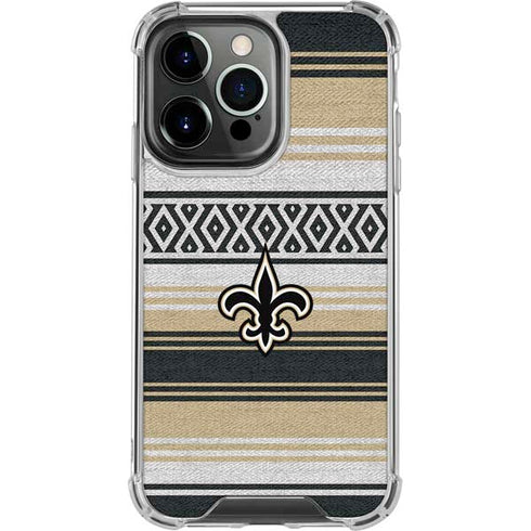 NFL New Orleans Saints Trailblazer iPhone 16 Pro Clear Case